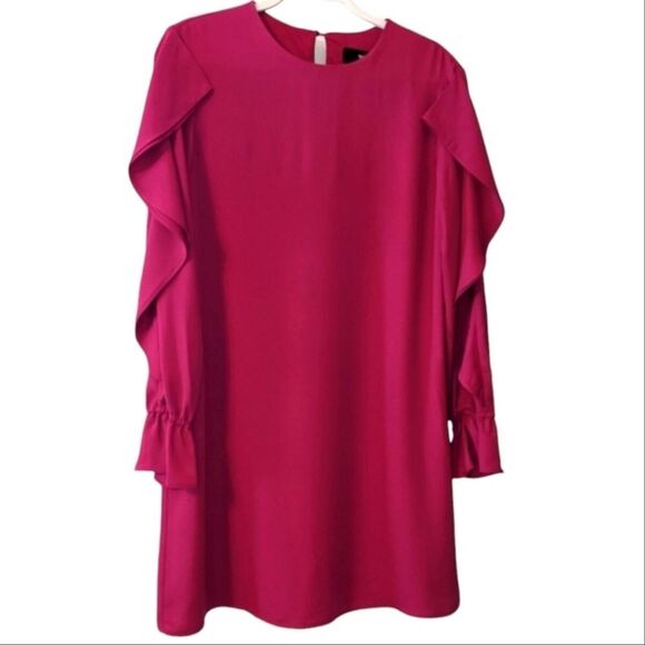 MOSSIMO Magenta Knee-length Flirty Dress Party Date Flowy Versatile Size Small - Picture 1 of 5